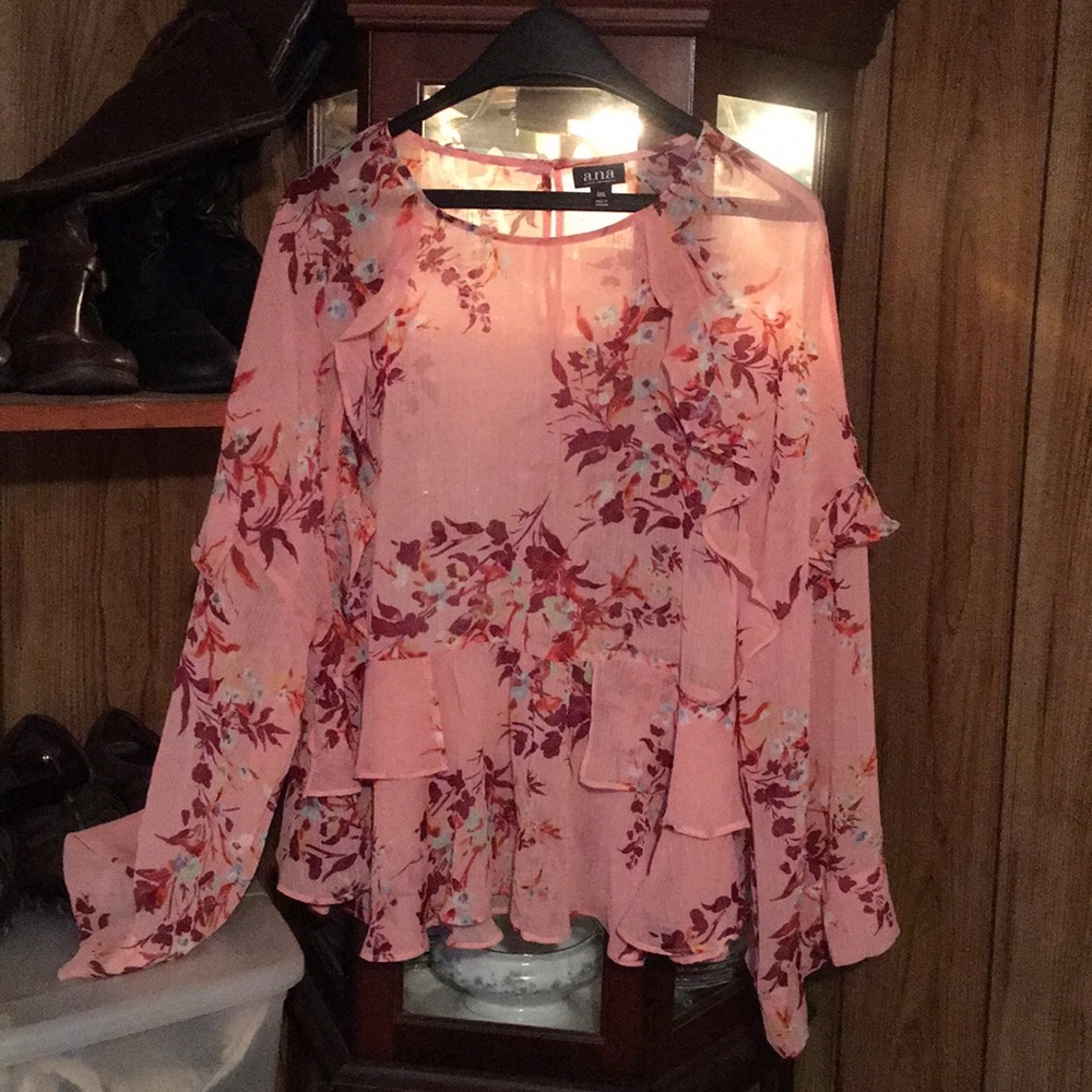 a.n.a floral print blouse